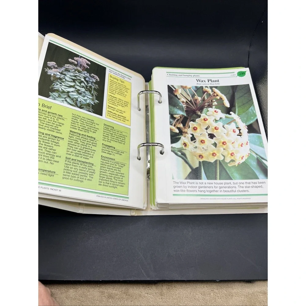 1985 Success With House Plants Gardening Hardcover Spiral Binder Groups 1-19